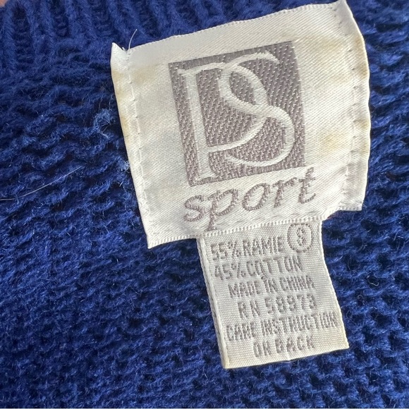 P.S Sport Vintage 80s Floral Granny Core Knit Sweater - Picture 9 of 9